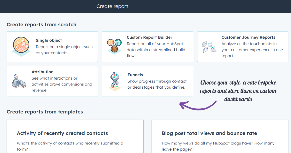 Create report - funnels