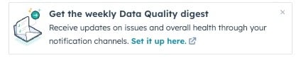 Data quality weekly digest