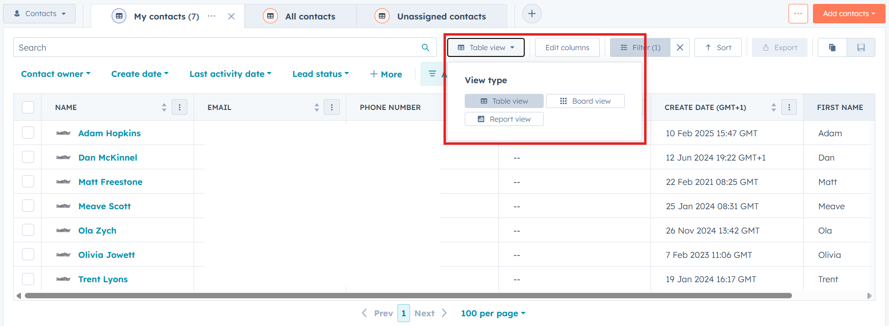 Change View Layout