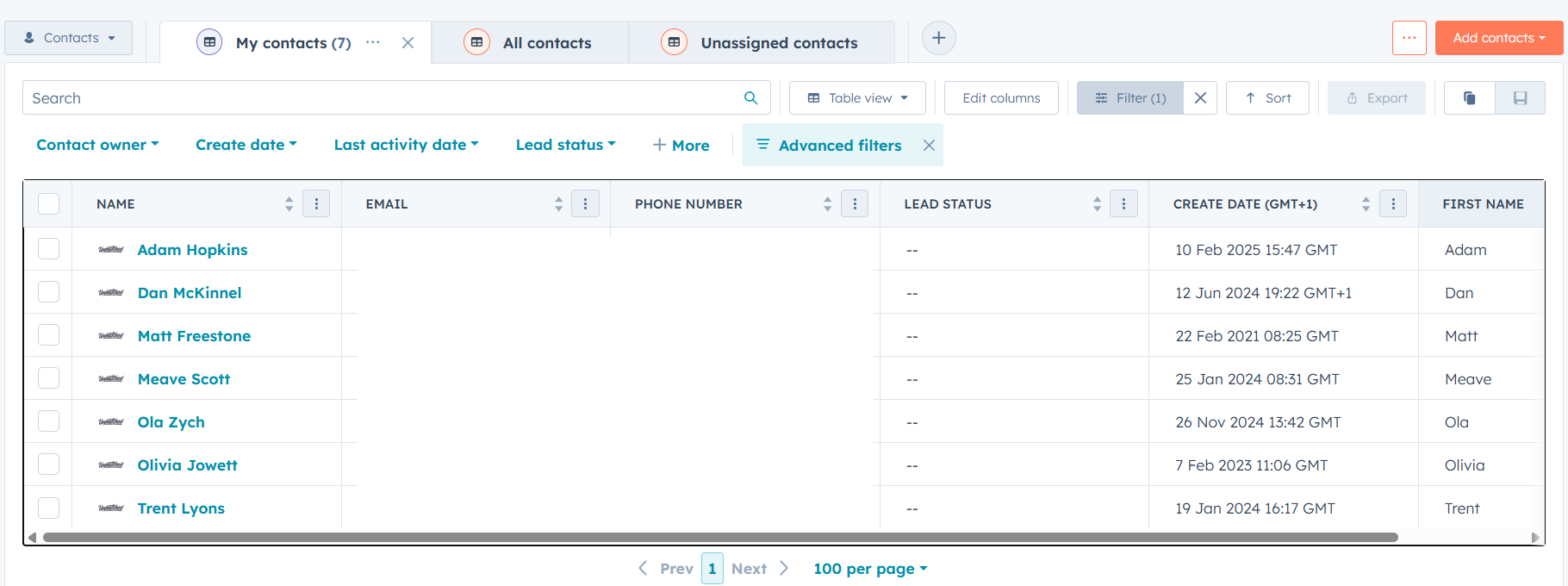 HubSpot View