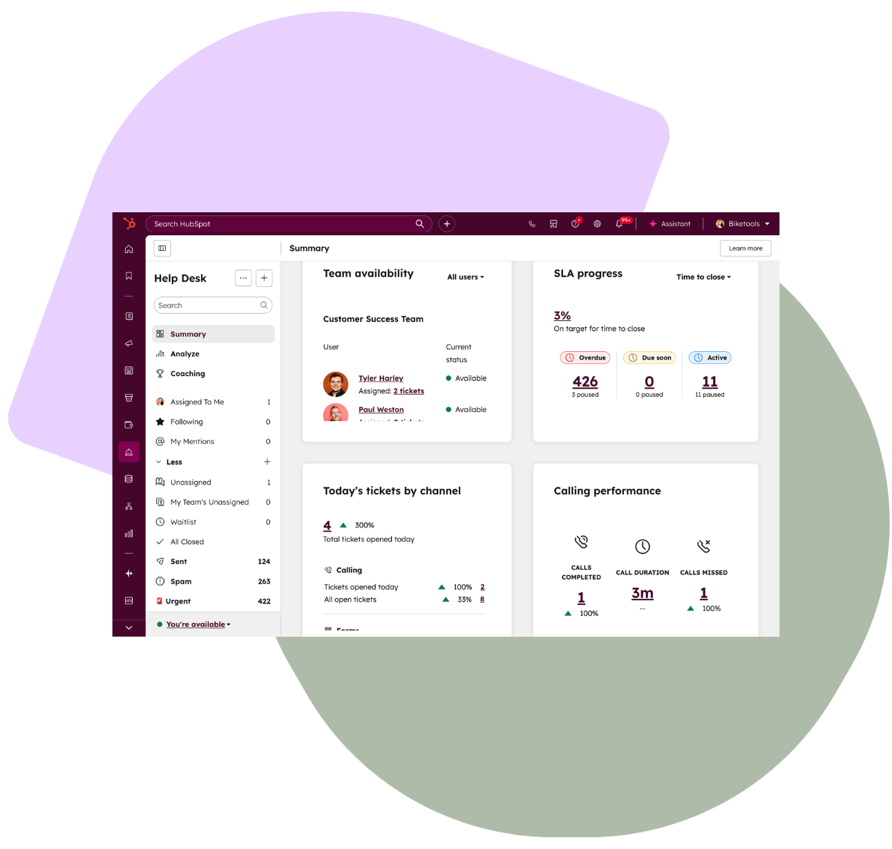 HubSpot - help desk