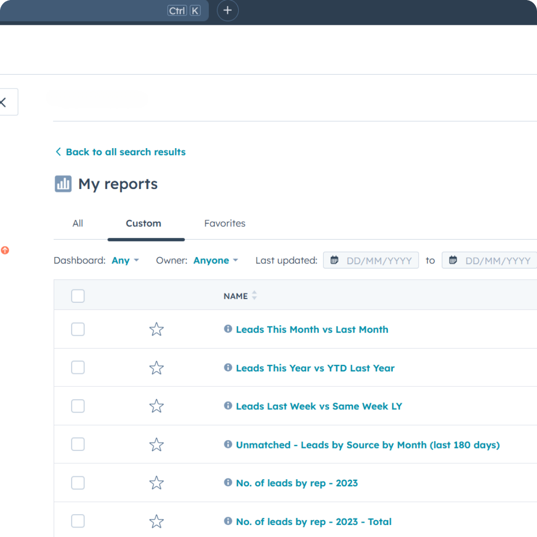 DPO HubSpot Leads Reporting